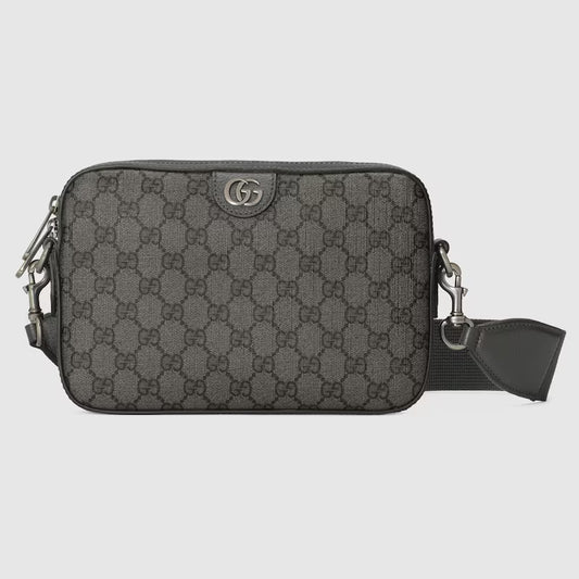 GUCCI OPHIDIA SMALL CROSSBODY BAG - GREY