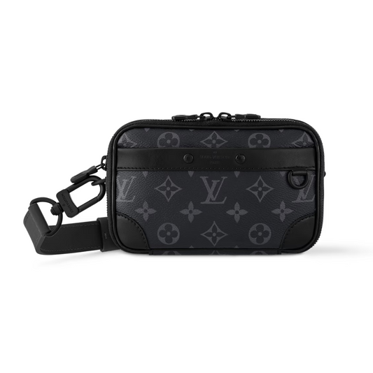 LOUIS VUITTON ALPHA WEARABLE WALLET MEN - BLACK/GREY