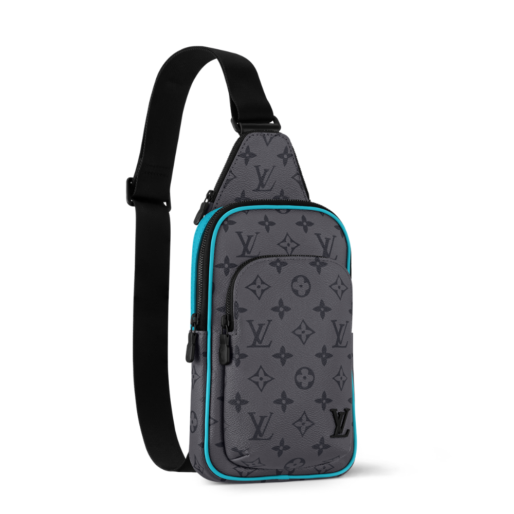 LOUIS VUITTON AVENUE SLINGBAG DAMIER MENS - GRAPHITE/BLUE