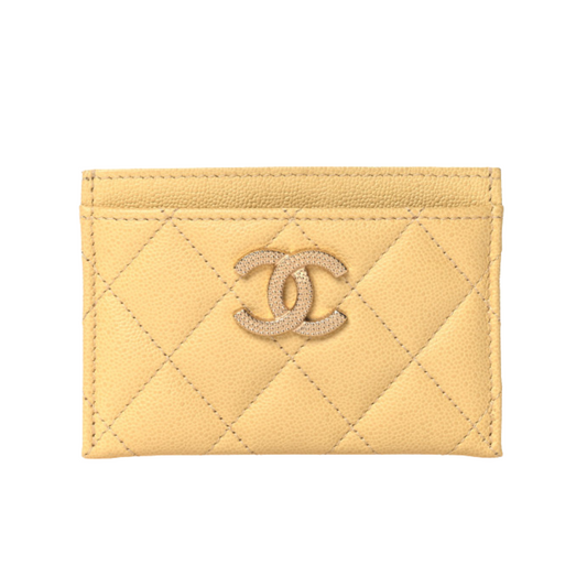 CHANEL CLASSIC CARD HOLDER - BEIGE