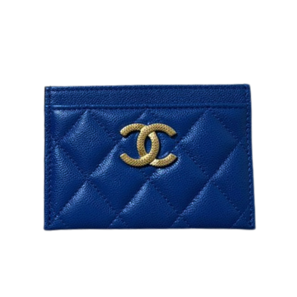 CHANEL CLASSIC CARD HOLDER - BLUE