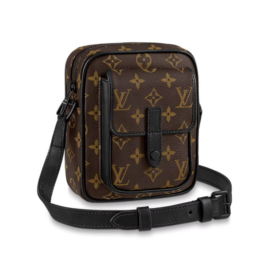 LOUIS VUITTON CHRISTOPHER WEARABLE WALLET BAG MEN - BROWN