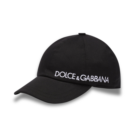 DOLCE & GABBANA BASEBALL CAP WITH LOGO - BLACK