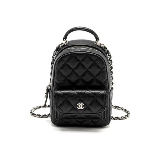 CHANEL 24P MINI BACKPACK CAVIAR - BLACK