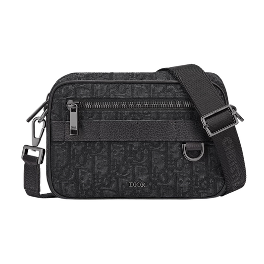 DIOR MINI SAFARI BAG WITH STRAP MEN - BLACK