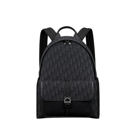 DIOR 8 BACKPACK OBLIQUE - BLACK