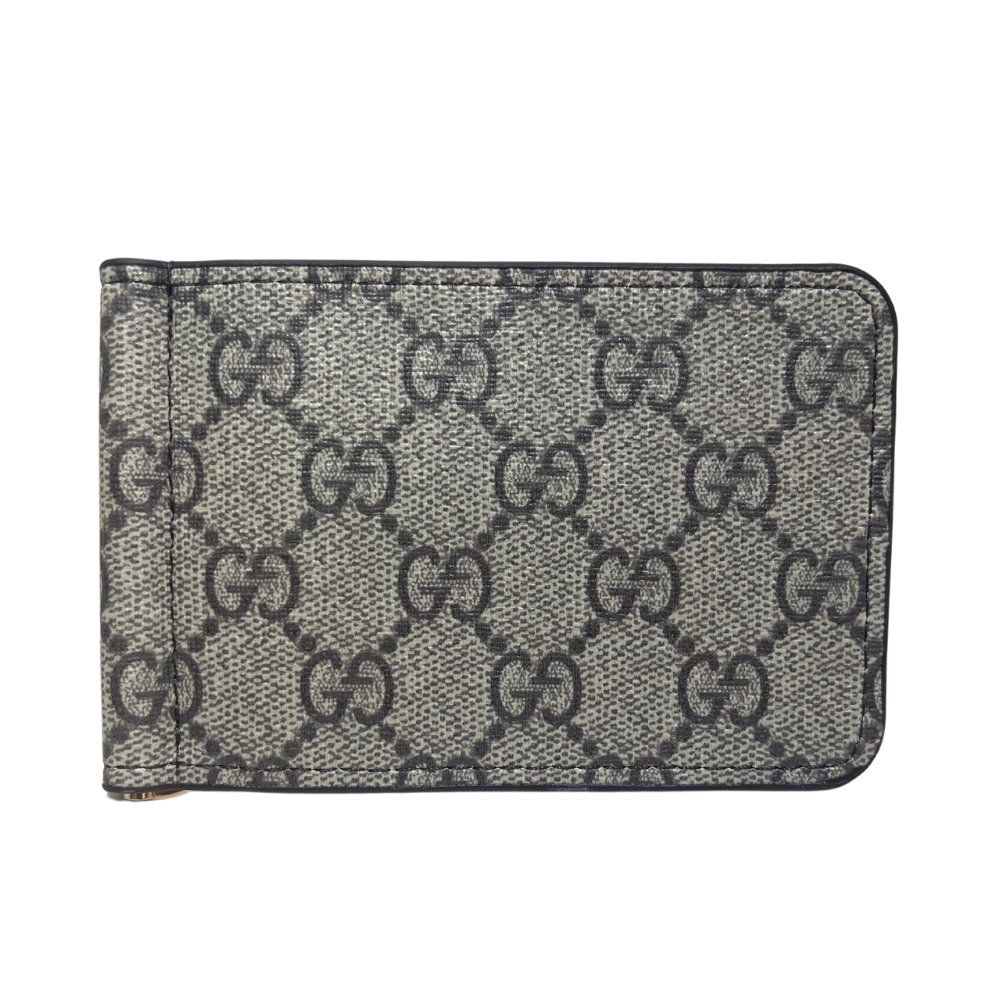 GUCCI GG CANVAS CARD HOLDER - BROWN