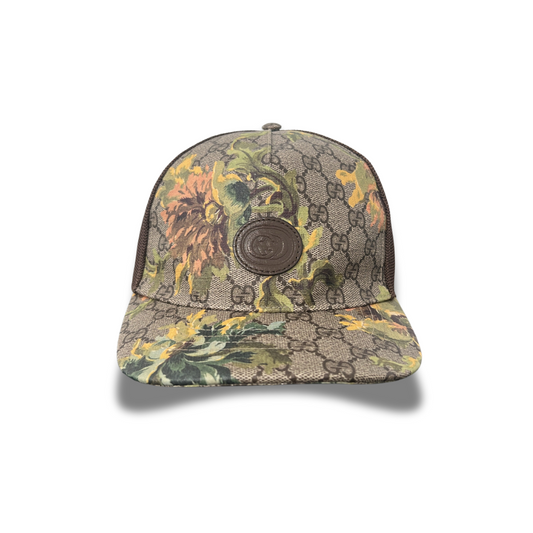 GUCCI GG FLORAL MONOGRAM HAT