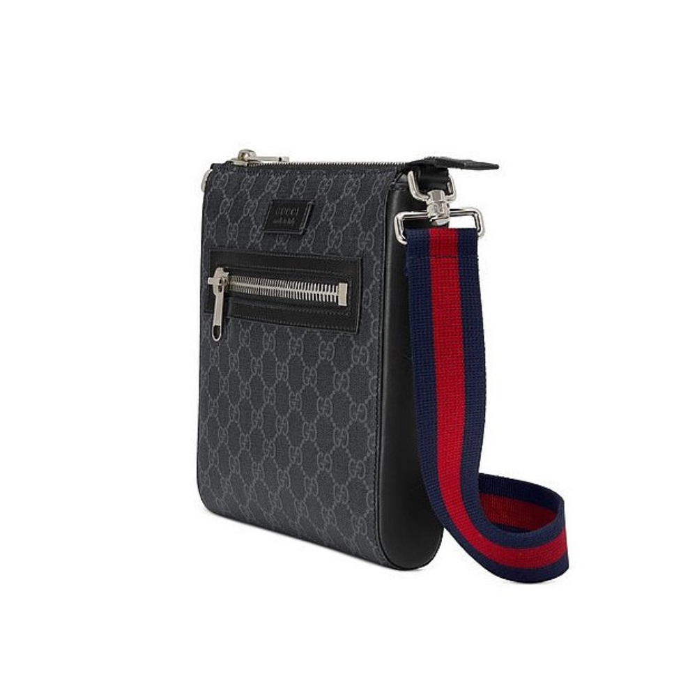 GUCCI SMALL GG CROSSBODY BAG MEN - BLACK