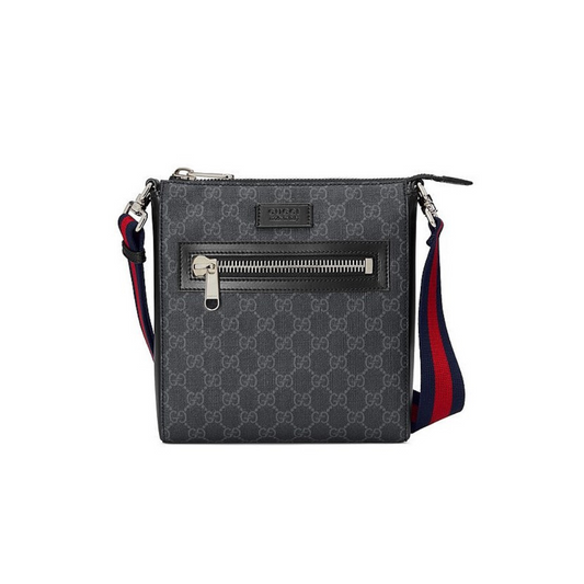 GUCCI SMALL GG CROSSBODY BAG MEN - BLACK