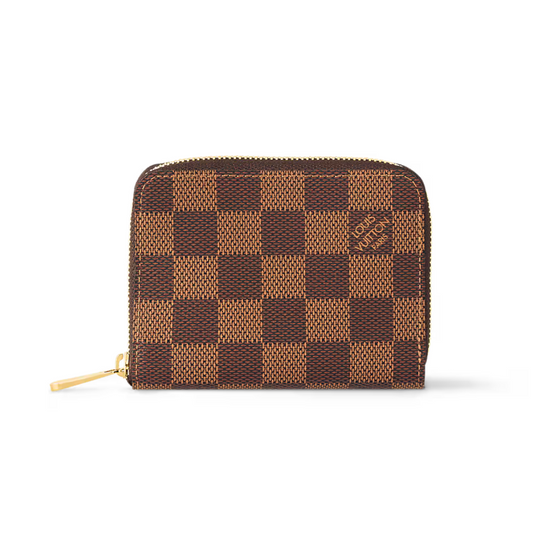 LOUIS VUITTON ZIPPY COIN PURSE DAMIER - BROWN