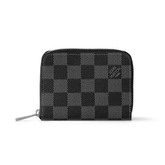 LOUIS VUITTON ZIPPY COIN PURSE DAMIER - BLACK