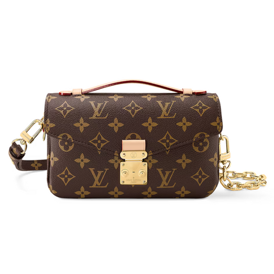 LOUIS VUITTON POCHETTE METIS EAST WEST PURSE - BROWN