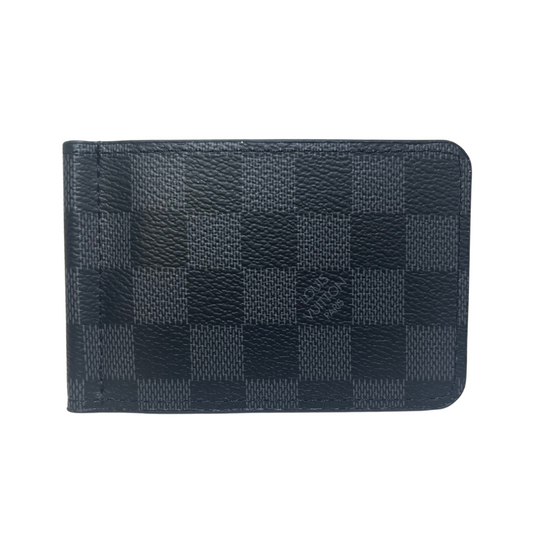 LOUIS VUITTON DAMIER CARD HOLDER - BLACK