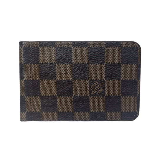 LOUIS VUITTON DAMIER CARD HOLDER - BROWN