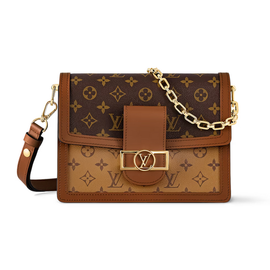 LOUIS VUITTON DAUPHINE MM PURSE - BROWN