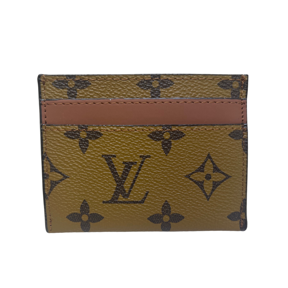 LOUIS VUITTON MONOGRAM DOUBLE CARD HOLDER - BROWN/BROWN