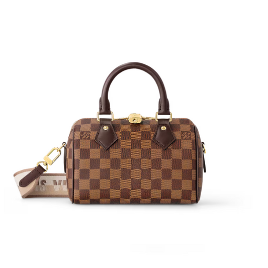 LOUIS VUITTON SPEEDY BANDOULIERE 20 PURSE - BROWN