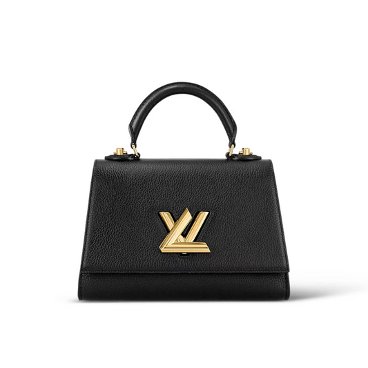 LOUIS VUITTON TWIST ONE HANDLE PM PURSE - BLACK