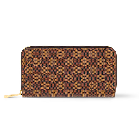 LOUIS VUITTON ZIPPY COIN DAMIER WALLET - BROWN