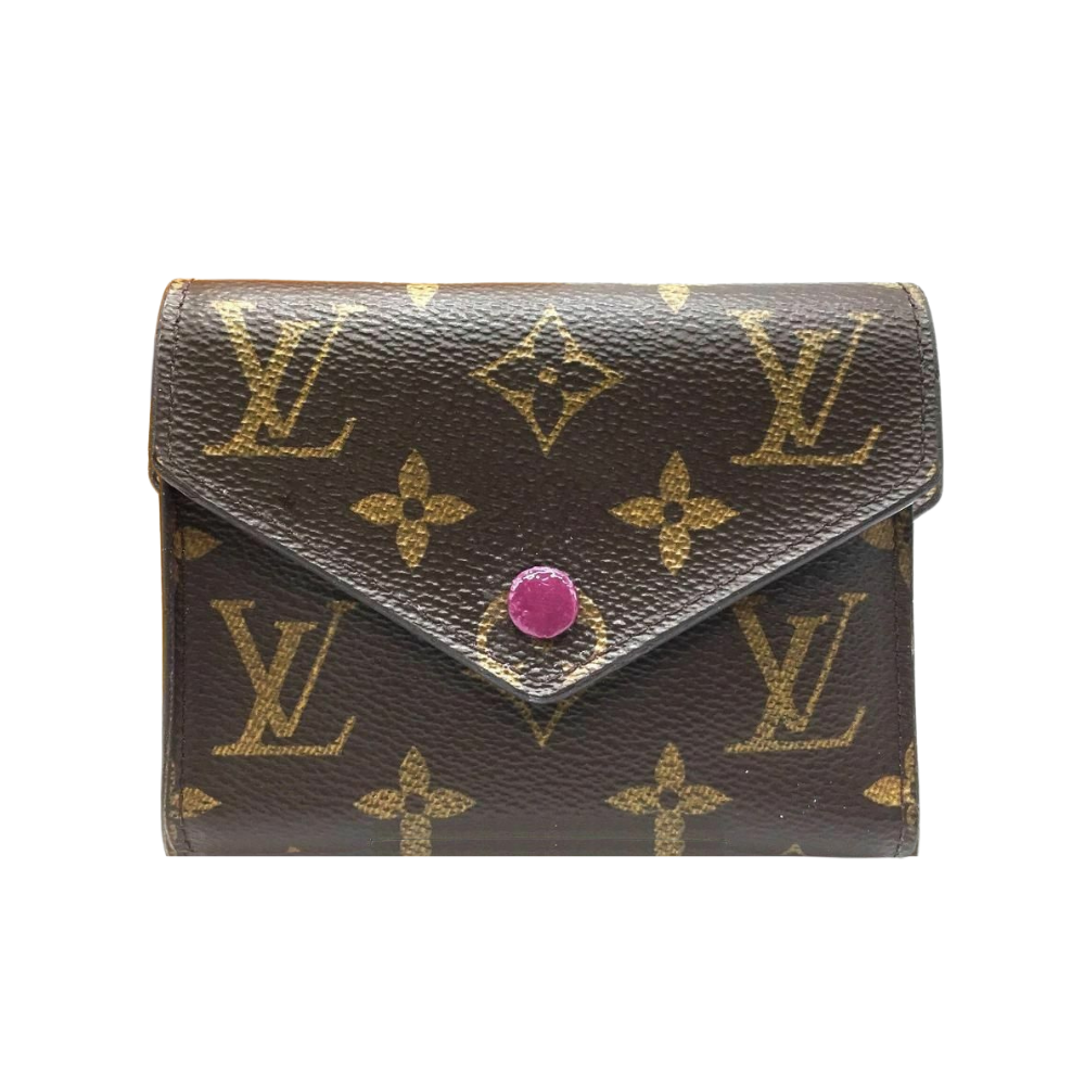 LOUIS VUITTON VICTORINE WALLET - BROWN/DARK PINK