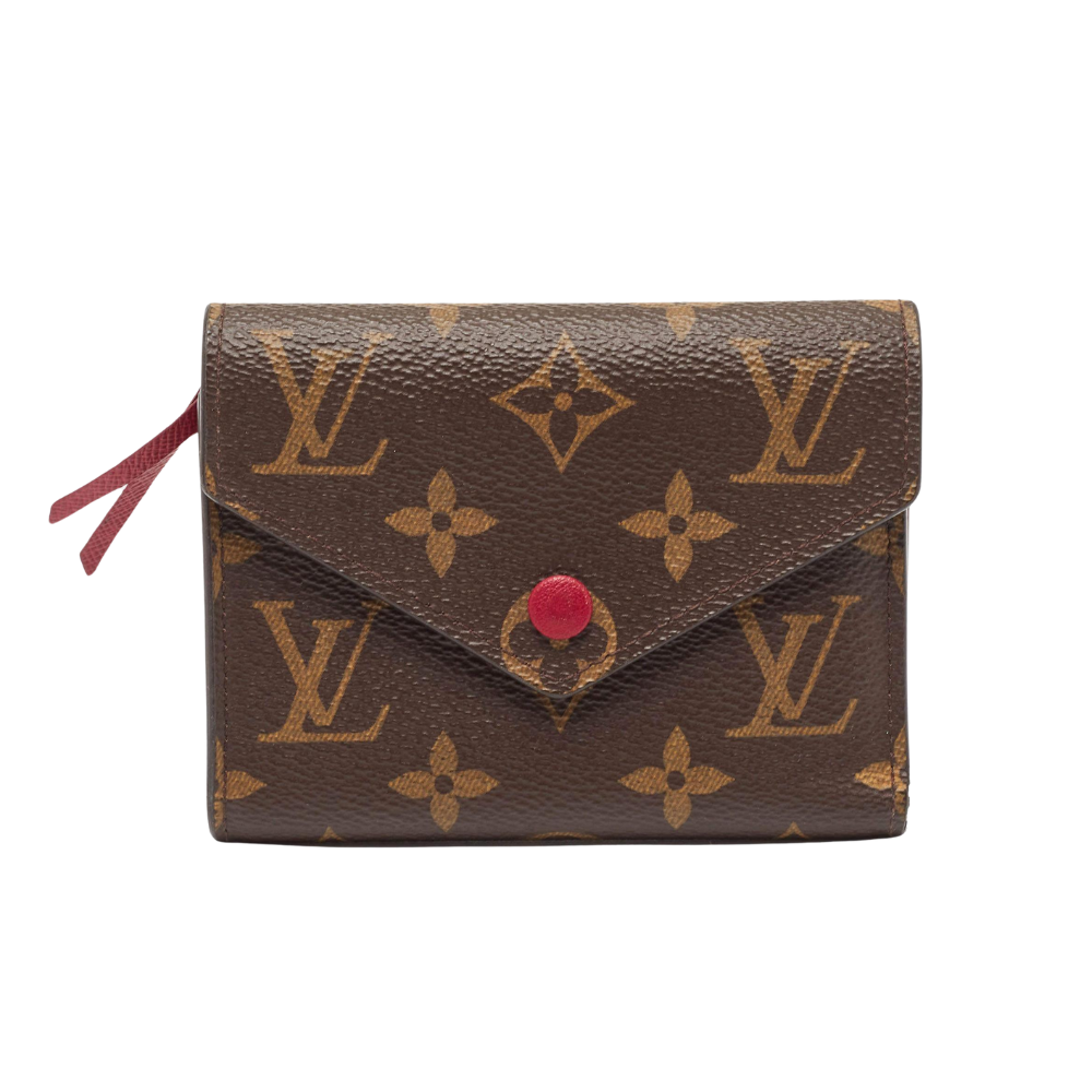 LOUIS VUITTON VICTORINE WALLET - BROWN/RED