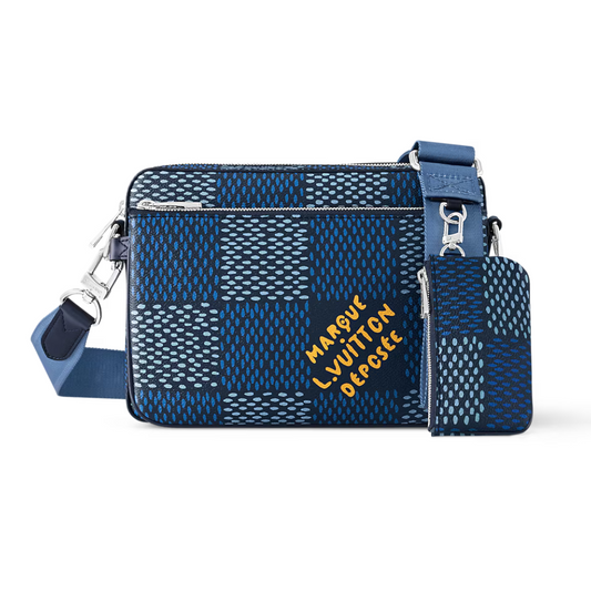 LOUIS VUITTON TRIO MESSENGER BAG MEN - BLUE/YELLOW