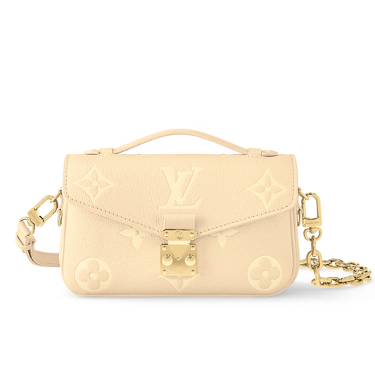 LOUIS VUITTON POCHETTE METIS EAST WEST PURSE - BEIGE