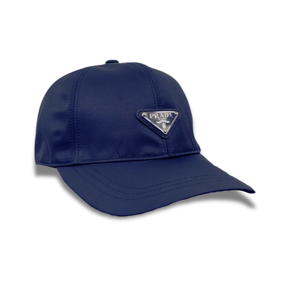 PRADA NYLON BASEBALL CAP - BLUE