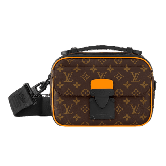 LOUIS VUITTON S-LOCK MESSENGER BAG MEN - BROWN/ORANGE