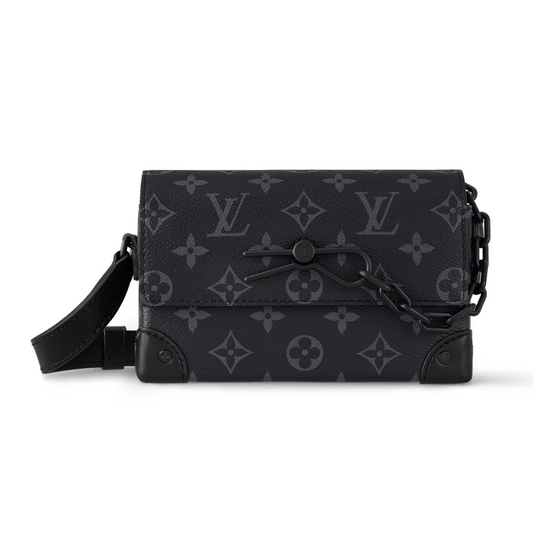 LOUIS VUITTON STEAMER WEARABLE WALLET BAG MEN - BLACK/GREY