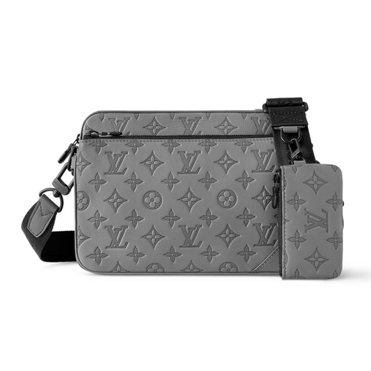 LOUIS VUITTON TRIO MESSENGER BAG - GREY