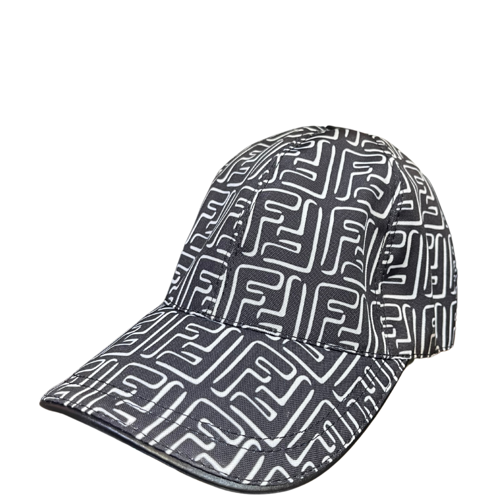 FENDI MONOGRAM ART HAT - BLACK/WHITE