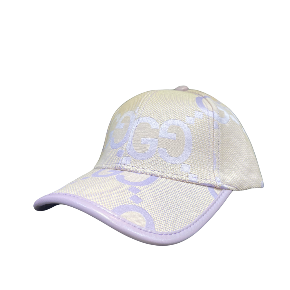 GUCCI GG JUMBO HAT - CREAM/PURPLE