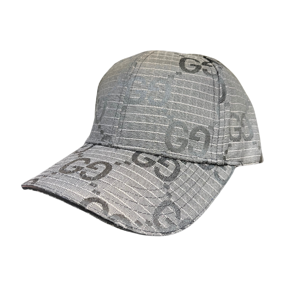 GUCCI GG STITCH HAT - GREY/BLACK