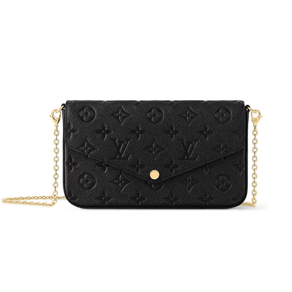 LOUIS VUITTON POCHETTE FELICIE CLUTCH - BLACK