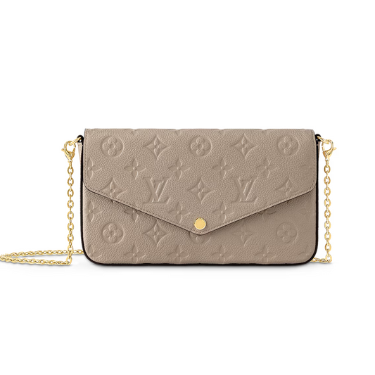 LOUIS VUITTON POCHETTE FELICIE CLUTCH - BEIGE