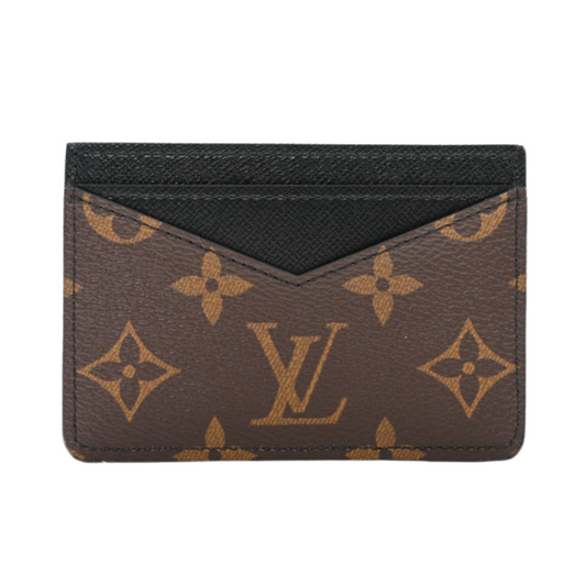 LOUIS VUITTON MACASSAR CARD HOLDER - BROWN/BLACK