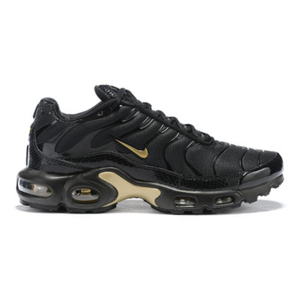 NIKE TN AIR MAX PLUS - BLACK METALLIC GOLD